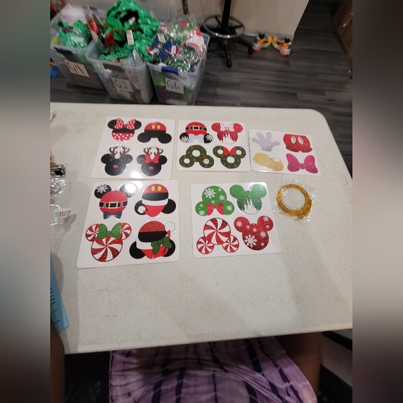 20PCS Christmas MICKEY/MINNIE MOUSE Ornaments Tree Decorations Hanging G1 - Picture 3 of 5